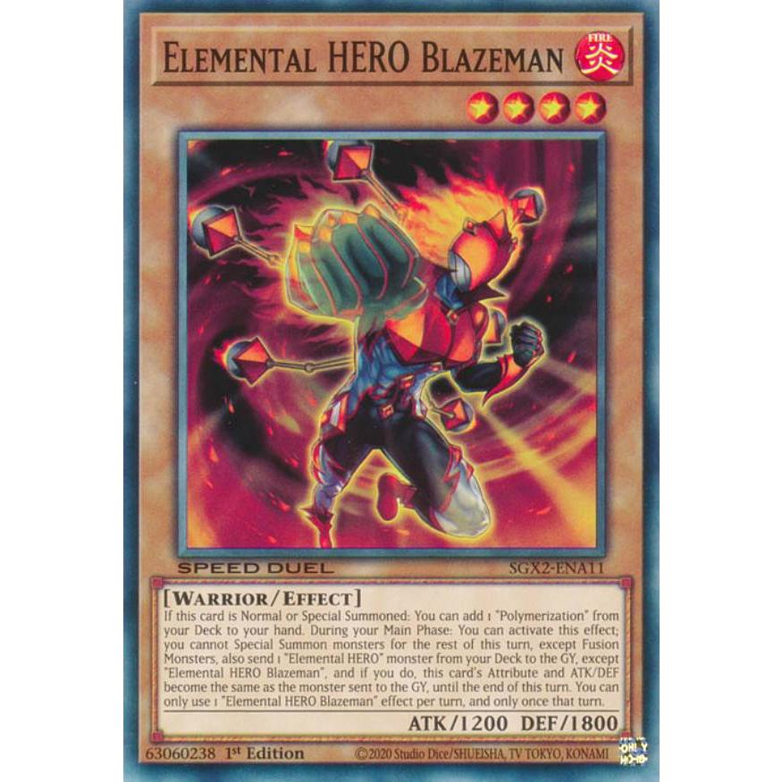 遊戯王 SGX2-ENA11 E・HERO ブレイズマン Elemental HERO
