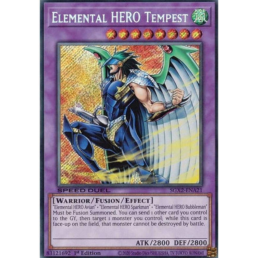 遊戯王 SGX2-ENA21 E・HERO テンペスター Elemental HERO Tempest