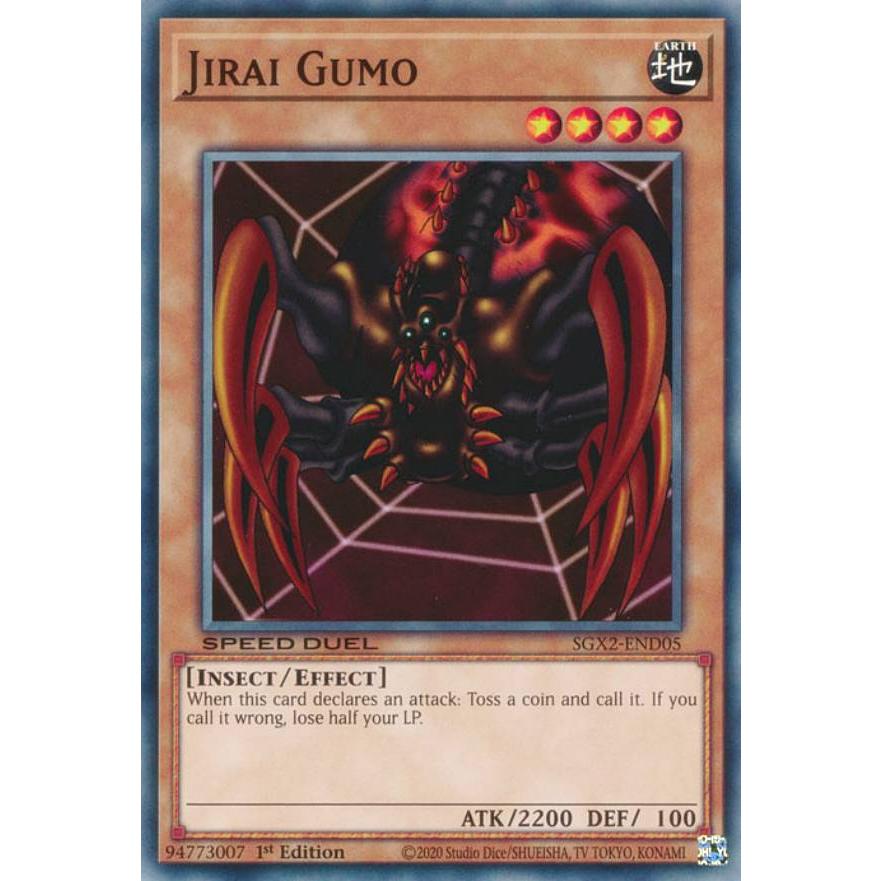 遊戯王 SGX2-END05 地雷蜘蛛 Jirai Gumo (英語版 1st Edition ノーマル