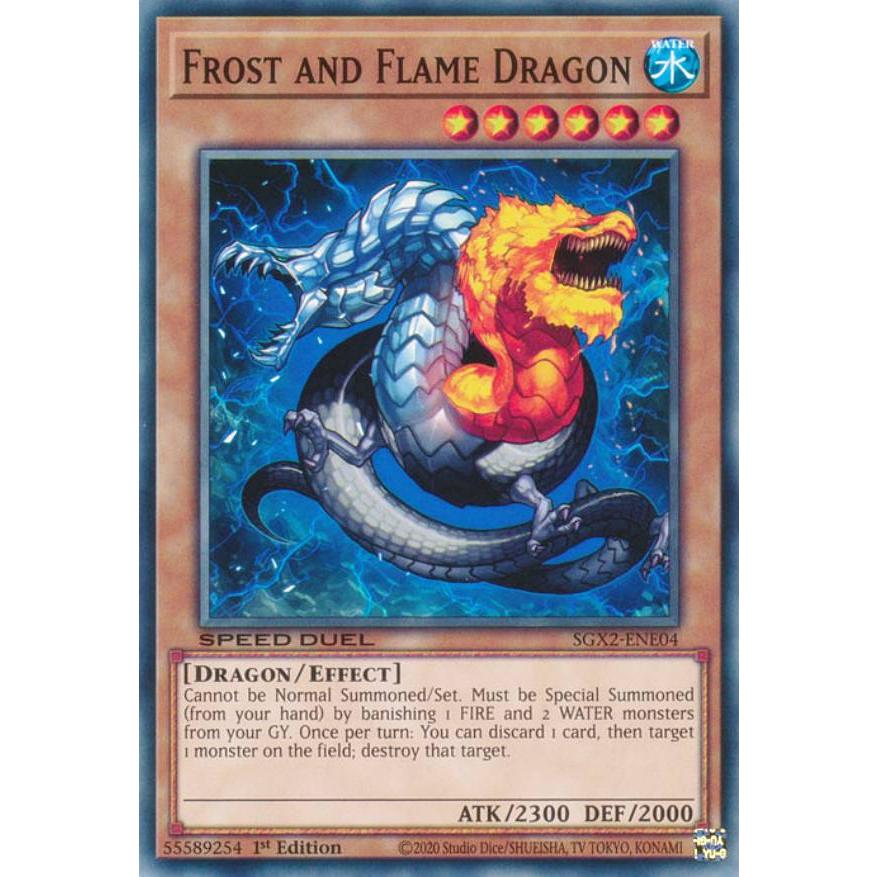 遊戯王 SGX2-ENE04 氷炎の双竜 Frost and Flame Dragon (英語版 1st 