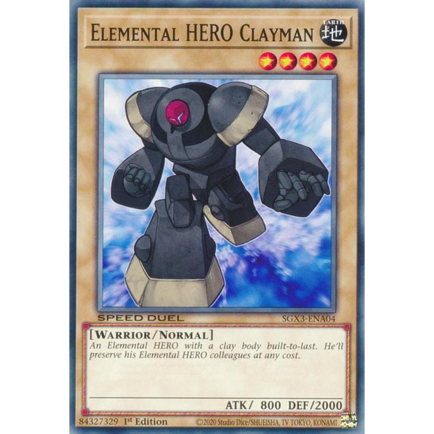 遊戯王 E・HEROクレイマン 英語 シークレット E・HERO クレイマン