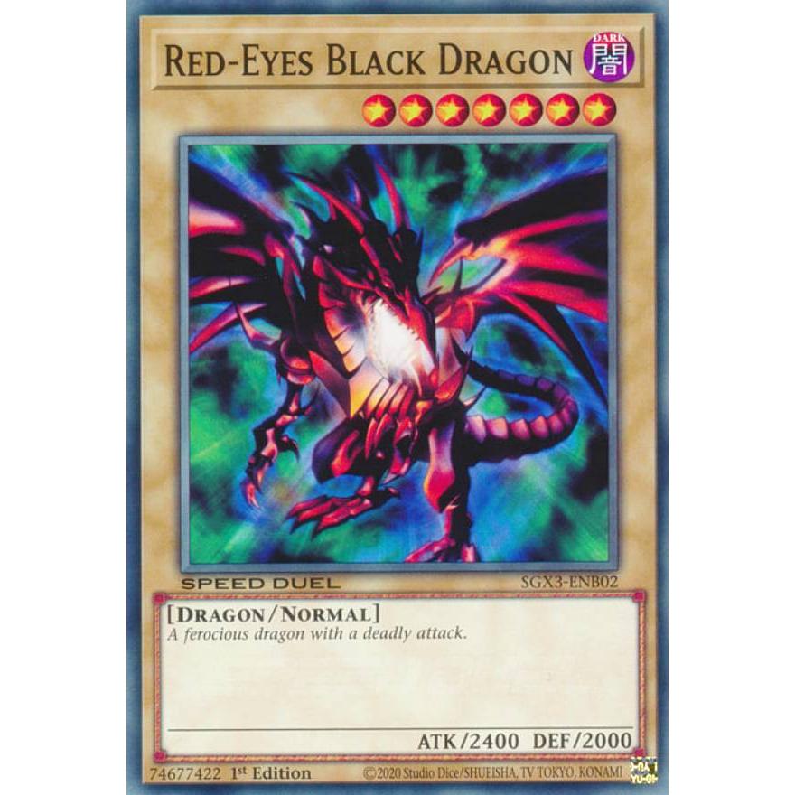 遊戯王 SGX3-ENB02 真紅眼の黒竜 Red-Eyes Black Dragon (英語版 1st