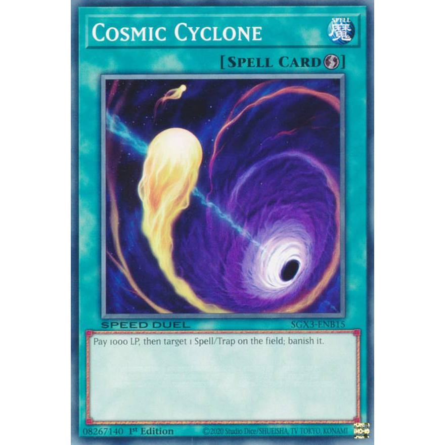 遊戯王 SGX3-ENB15 コズミック・サイクロン Cosmic Cyclone (英語版 