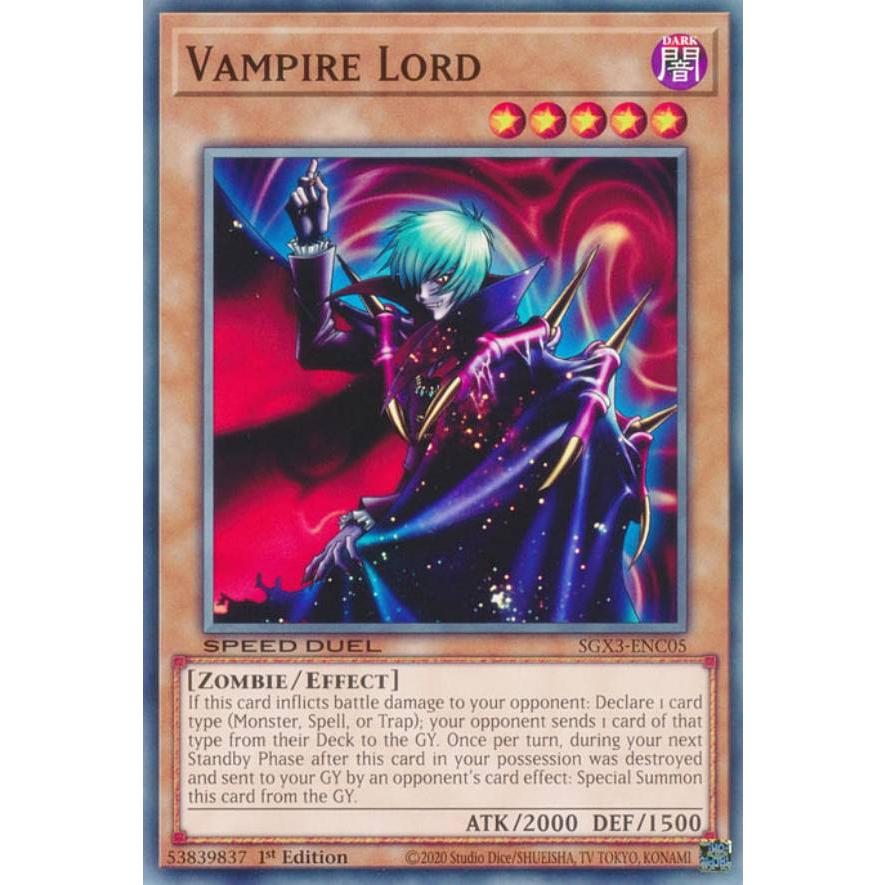 遊戯王 SGX3-ENC05 ヴァンパイア・ロード Vampire Lord (英語版 1st