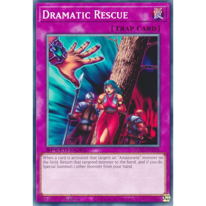 遊戯王 SGX3-END18 救出劇 Dramatic Rescue (英語版 1st Edition