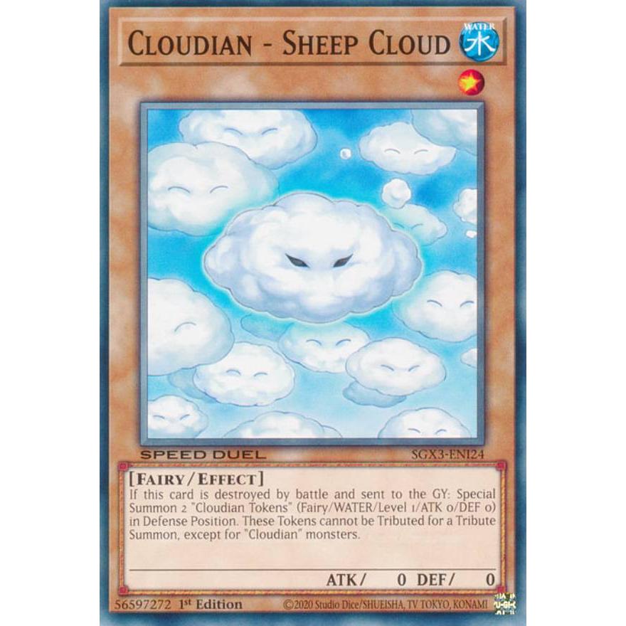 遊戯王 SGX3-ENI24 雲魔物−羊雲 Cloudian - Sheep Cloud (英語版 1st 