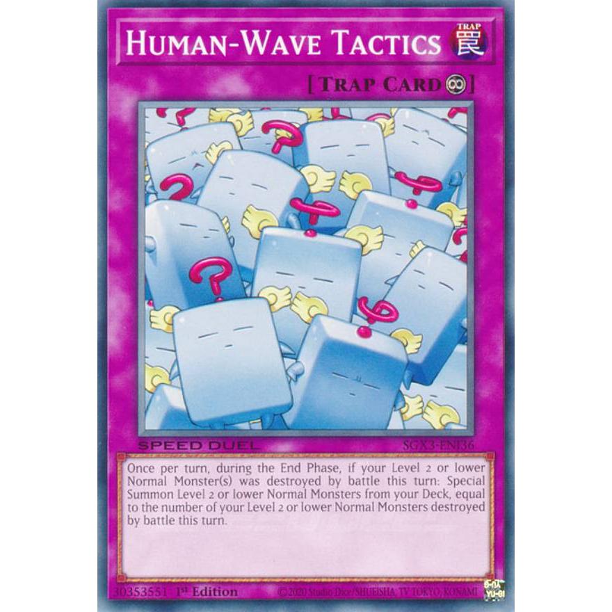 遊戯王 SGX3-ENI36 人海戦術 Human-Wave Tactics (英語版 1st