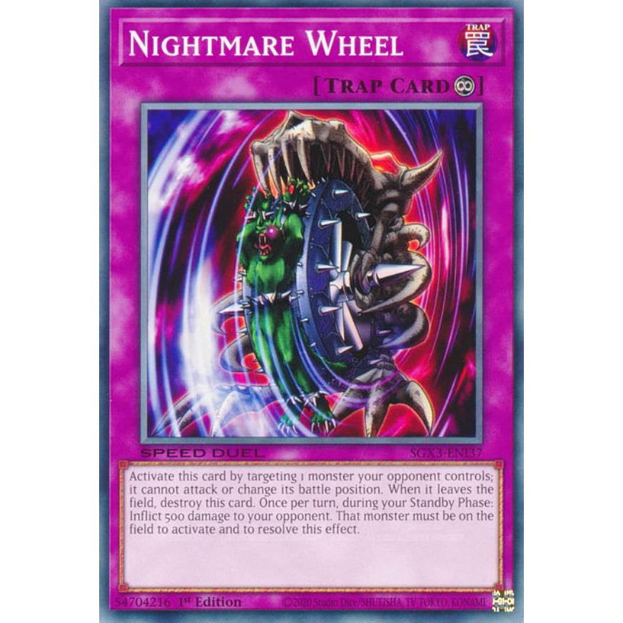 遊戯王 SGX3-ENI37 拷問車輪 Nightmare Wheel (英語版 1st