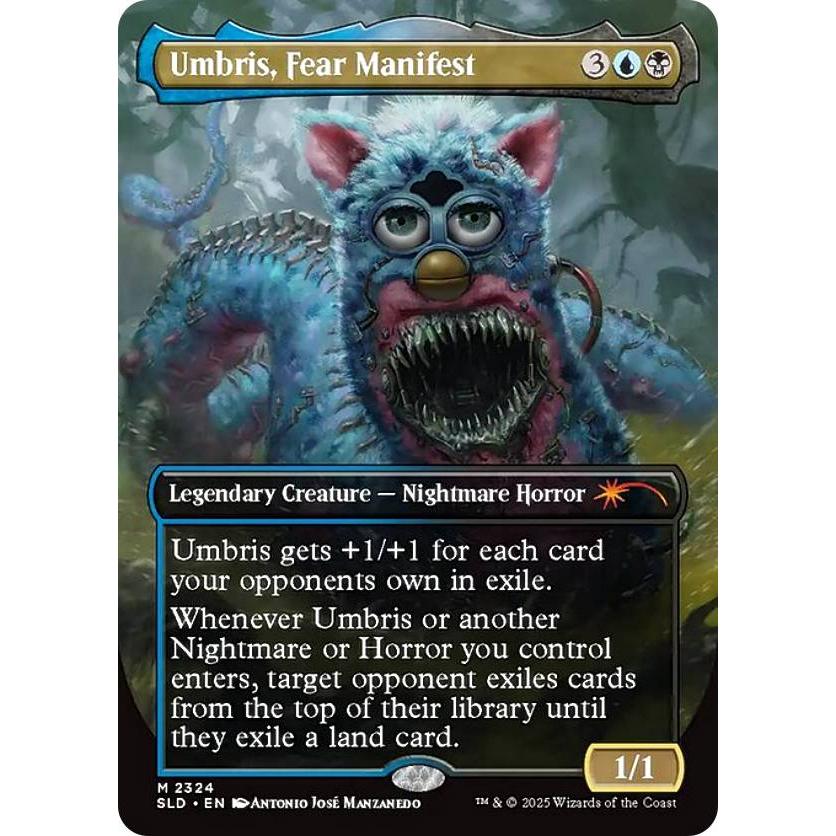 ボーダーレス版】マジックザギャザリング SLD EN 2324 恐怖の顕現