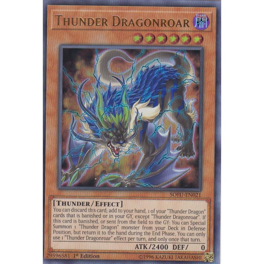 遊戯王 SOFU-EN021 雷獣龍−サンダー・ドラゴン Thunder Dragonroar 