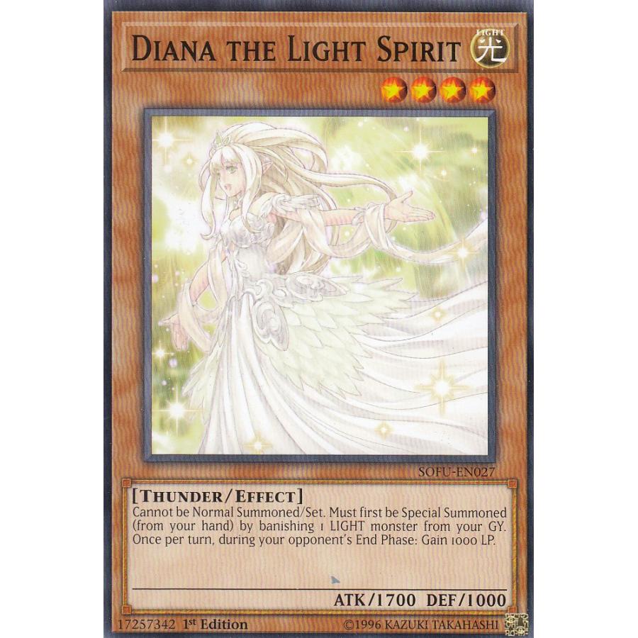 遊戯王 SOFU-EN027 光の精霊 ディアーナ Diana the Light Spirit (英語