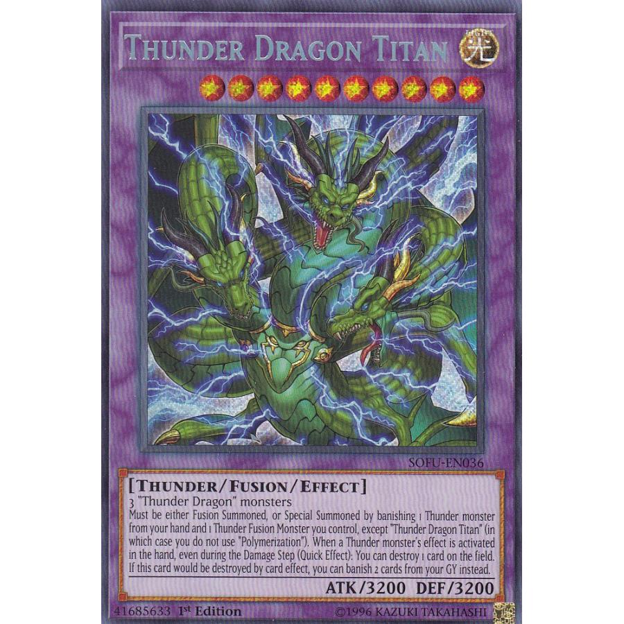 遊戯王 SOFU-EN036 超雷龍−サンダー・ドラゴン Thunder Dragon 