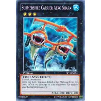 遊戯王 潜航母艦エアロ・シャーク 希少 遊戯王 英語版 SP13-EN024 潜航