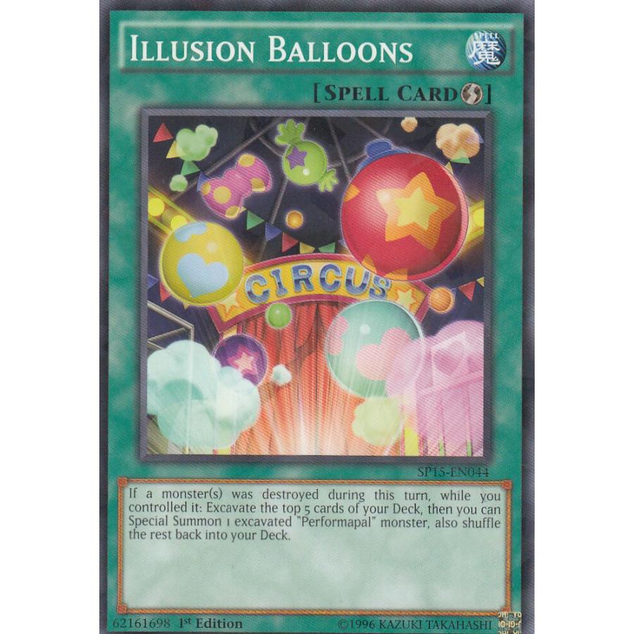 遊戯王 Sp15 En044 イリュージョン バルーン Illusion Balloons 英語版 1st Edition シャッターホイル Sp15entt94 トレカショップ Lead 通販 Yahoo ショッピング