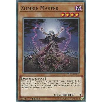 英語版銀幕foil 24枚セット　DBL ゾンビカードのみ 遊戯王 SR07-EN010 ゾンビ・マスター Zombie Master (英語版 1st