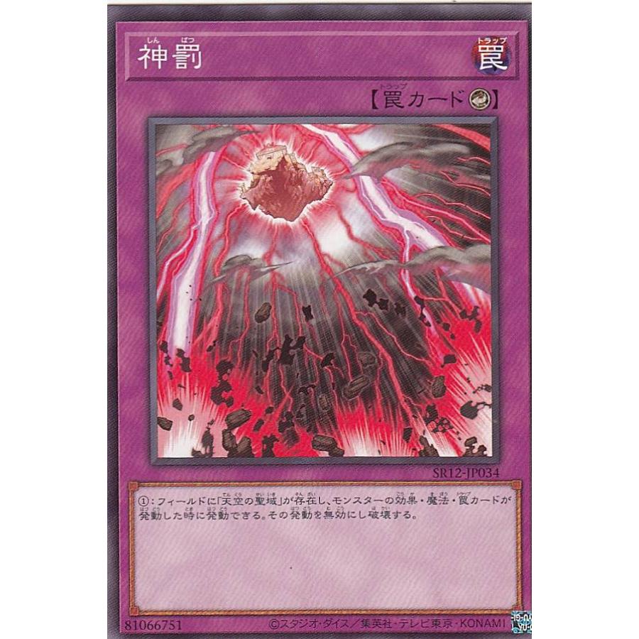 【プレイ用】遊戯王 SR12-JP034 神罰 (日本語版 ノーマル) STRUCTURE DECK R − ロスト・サンクチュアリ − 【中古】 | 