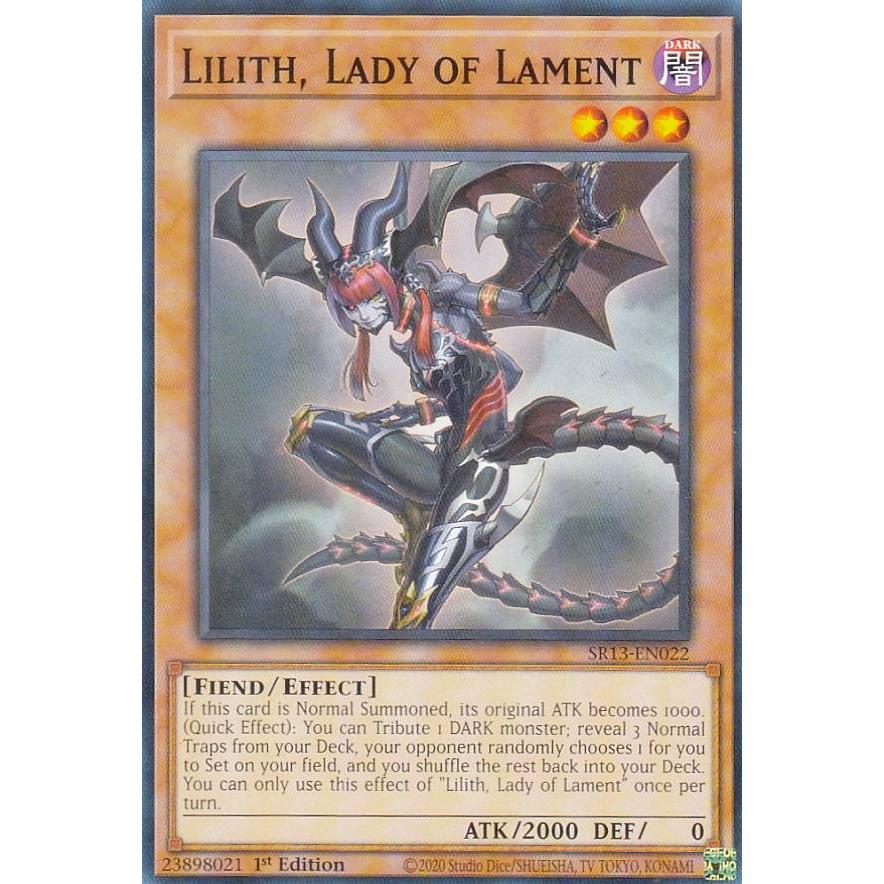 遊戯王 SR13-EN022 悪魔嬢リリス Lilith, Lady of Lament (英語版 1st