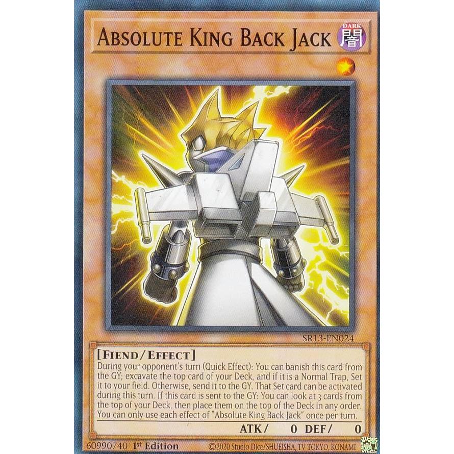 遊戯王 SR13-EN024 絶対王 バック・ジャック Absolute King Back Jack