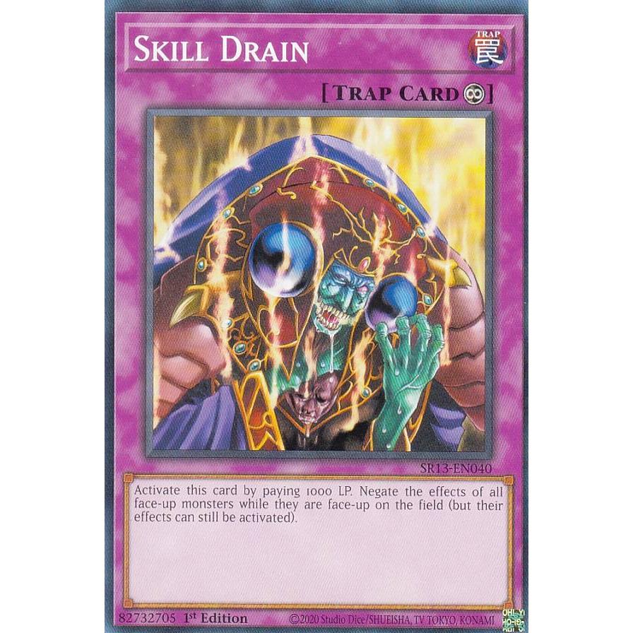遊戯王 SR13-EN040 スキルドレイン Skill Drain (英語版 1st