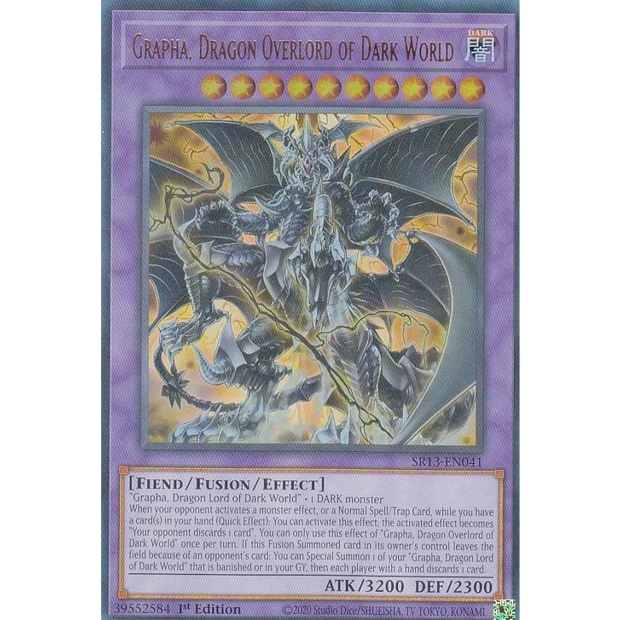 遊戯王 SR13-EN041 暗黒界の龍神王 グラファ Grapha, Dragon Overlord