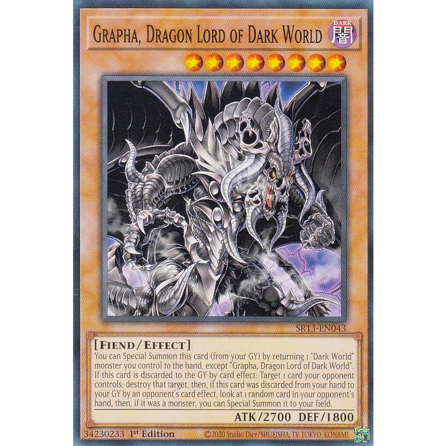 遊戯王 SR13-EN043 暗黒界の龍神 グラファ Grapha, Dragon Lord of