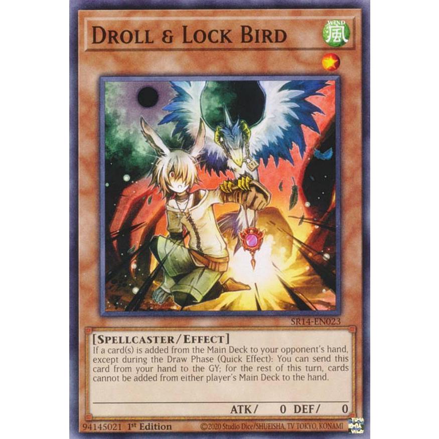 遊戯王 SR14-EN023 ドロール＆ロックバード Droll & Lock Bird (英語版