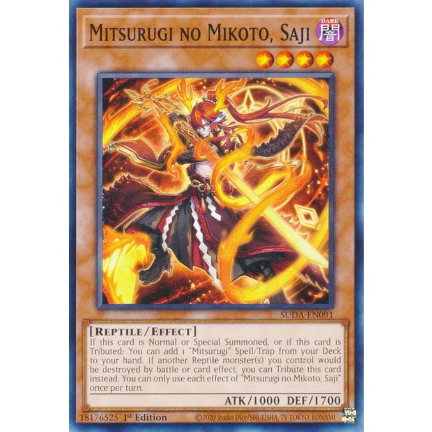 遊戯王 SUDA-EN091 Mitsurugi no Mikoto, Saji (英語版 1st 遊戯王 SUDA-EN091 Mitsurugi no Mikoto, Saji (英語版 1st