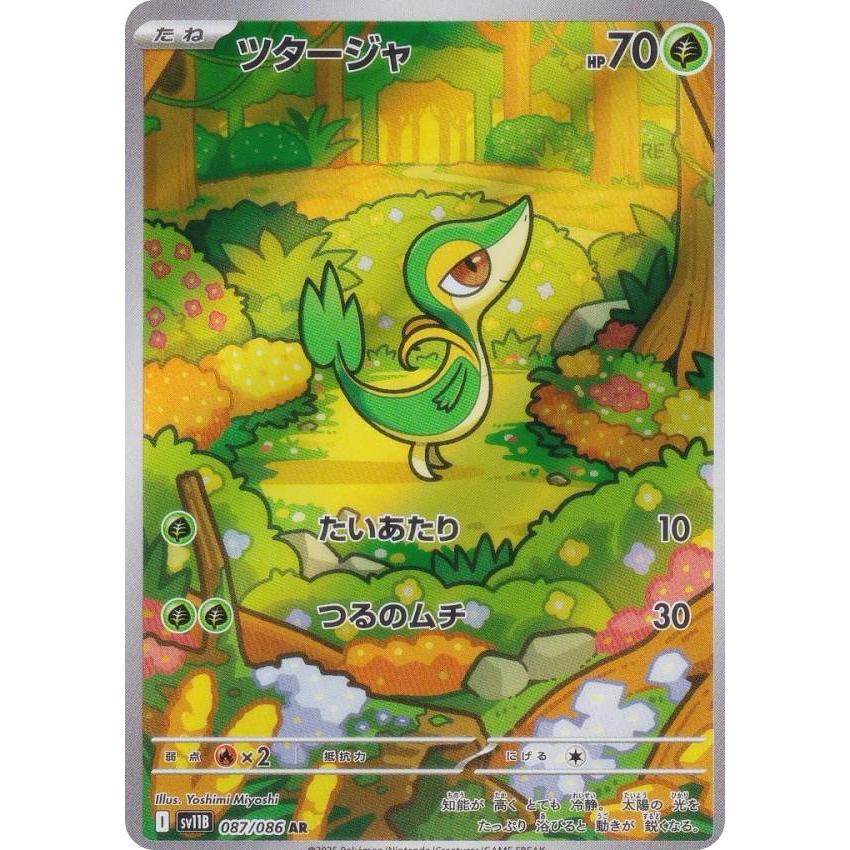 ポケモンカード ツタージャ AR 087/086 10枚セット まとめ売り ツタージャ AR 087/086 ポケモンカード ブラックボルト - メルカリ