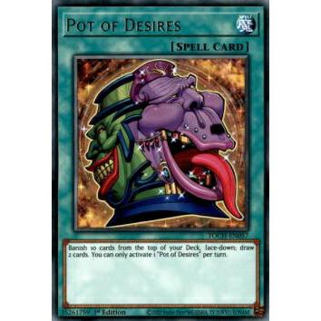 遊戯王 Toch En057 強欲で貪欲な壺 Pot Of Desires 英語版 1st Edition レア Toon Chaos Tochen06tt057 トレカショップ Lead 通販 Yahoo ショッピング