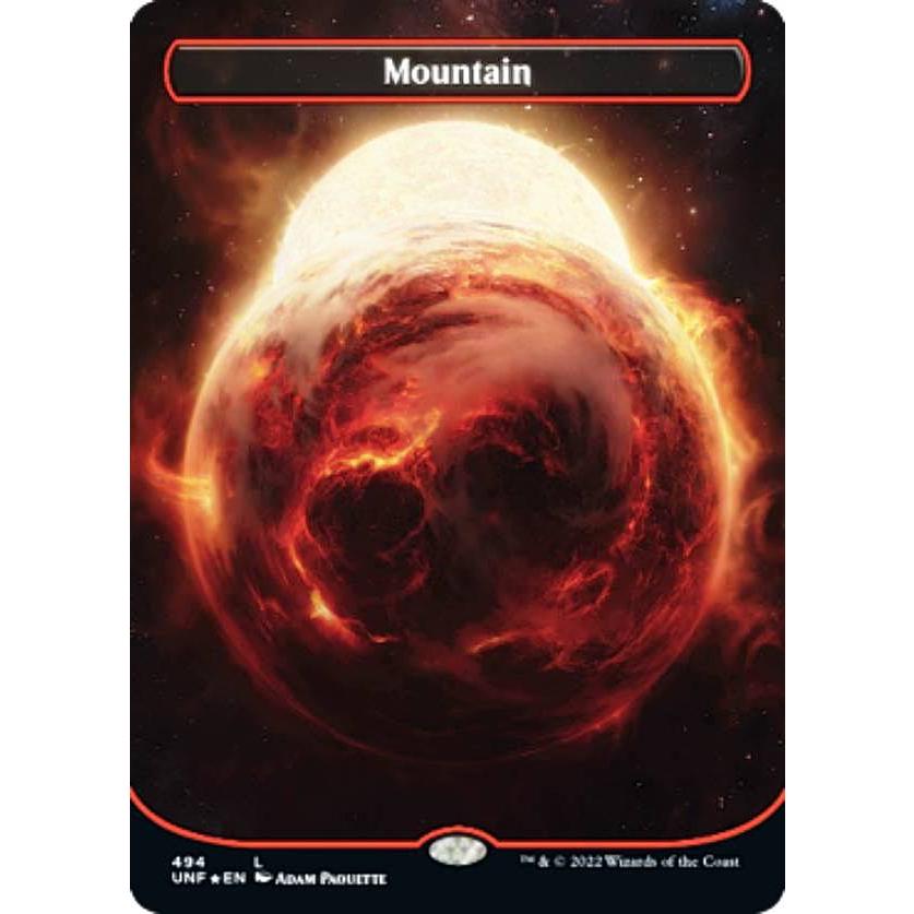 ギャラクシー・FOIL】マジックザギャザリング UNF EN 494 Mountain