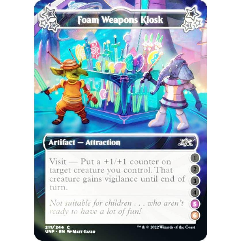 FOIL】マジックザギャザリング UNF EN 211D(5)(6) Foam Weapons Kiosk