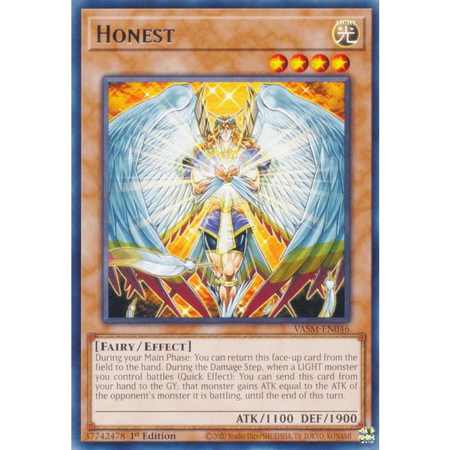 遊戯王 VASM-EN046 オネスト (英語版 1st Edition レア) : トレカ 