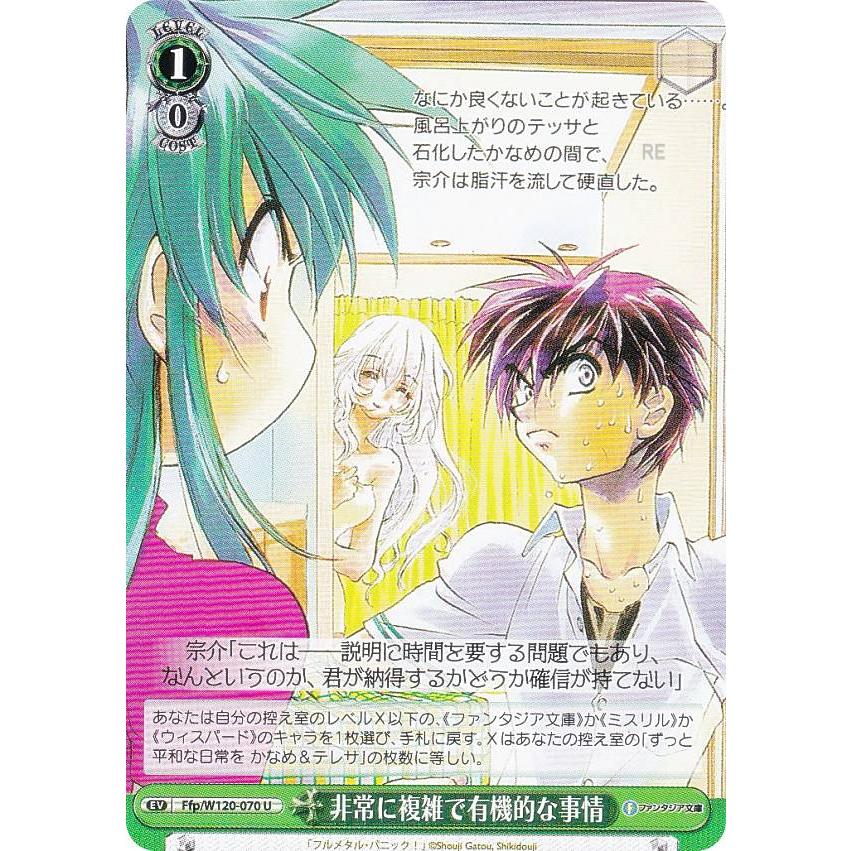 ヴァイスシュヴァルツ Ffp/W120-070 非常に複雑で有機的な事情