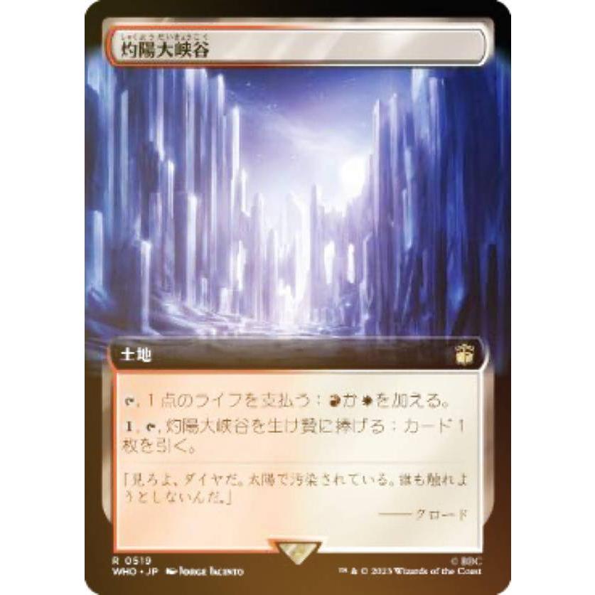 FOIL】マジックザギャザリング WHO JP 0519 灼陽大峡谷 (日本語版 レア 
