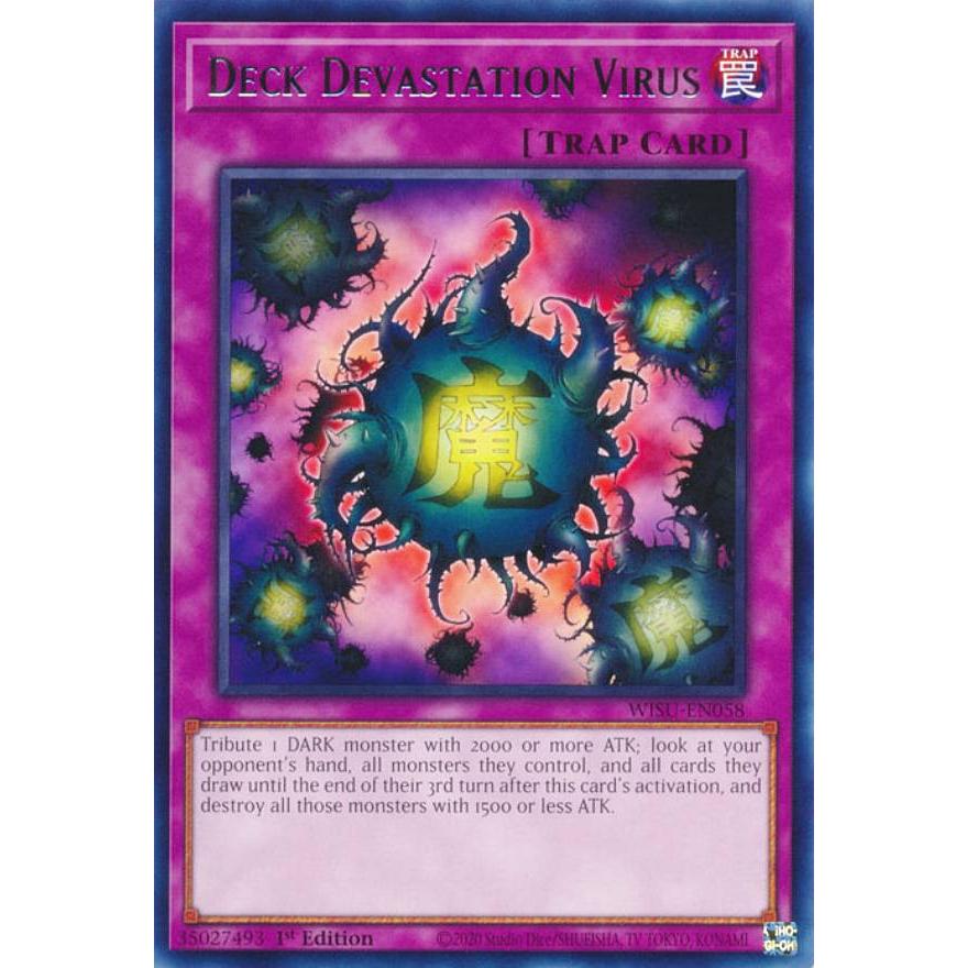 遊戯王 WISU-EN058 魔のデッキ破壊ウイルス Deck Devastation Virus 