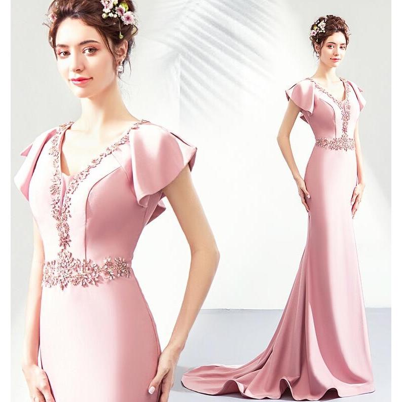 国内最安値 ロングドレス Vネック フォーマルドレス 結婚式 二次会 パーディードレス ワンピース きれいめ レディース 披露宴 発表会 ウエディング ドレス 大きいサイズ 大注目 Www Doctor Plan Com