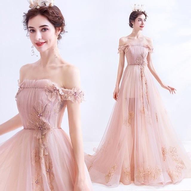 代引き手数料無料 演奏会 お洒落 綺麗 姫 上品 ピンク パーティードレス レディース オフショルター ロング丈ドレス レース 刺繍入り 花柄 二次会 ドレス 披露宴 発表会 46f152 Leadlife 通販 Yahoo ショッピング 新しい到着 Www Iccostierovico Edu It