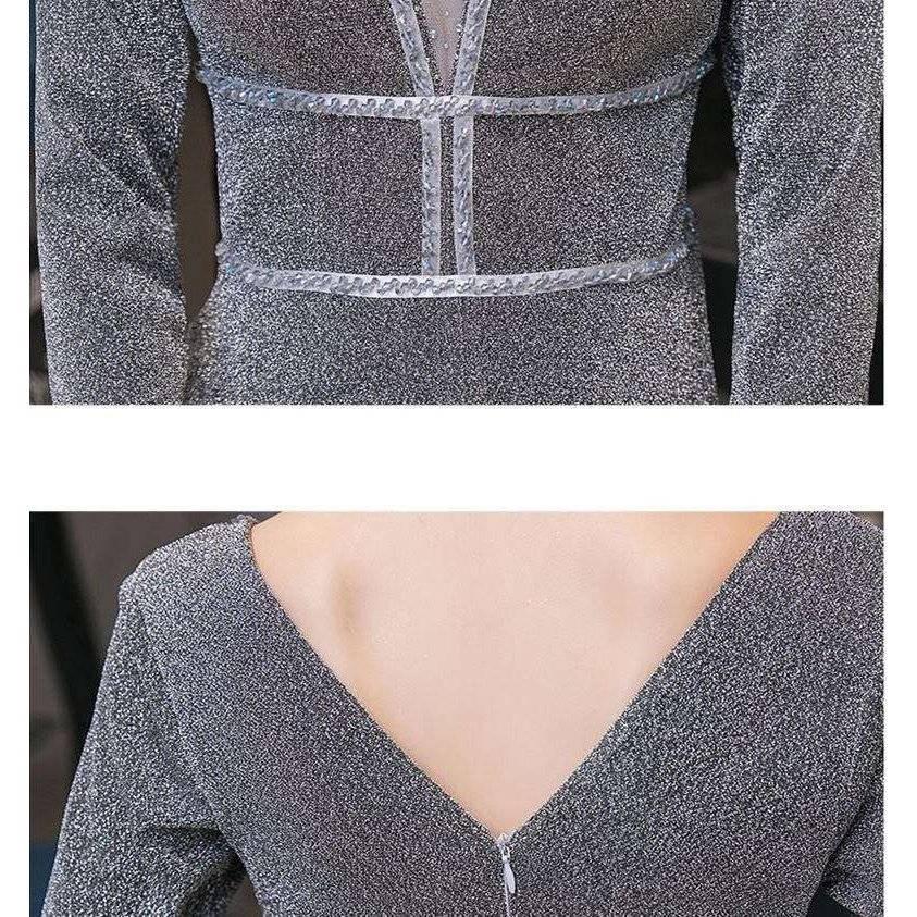 新規購入 発表会 ドレス パーティドレス Vネック レディース Aライン ロングドレス 演奏会 二次会 七分袖 カラードレス 司会 花嫁ドレス 忘年会 結婚式 ワンピース 再再販 Www Kmhsystems Com