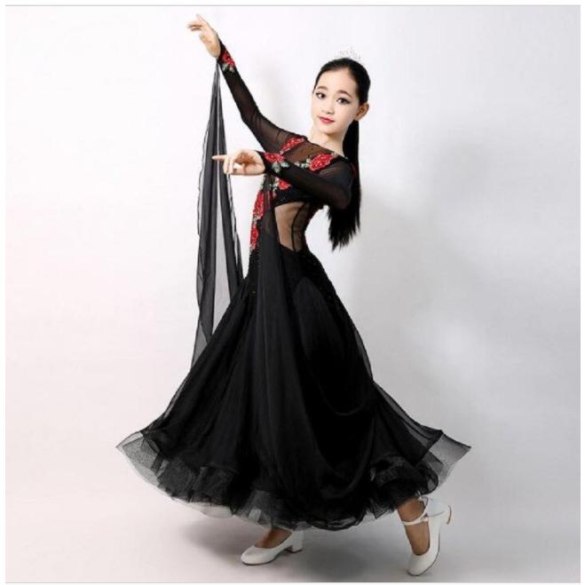 最新の激安 ルンバ 社交ダンス衣装 モダンダンス 子供用 練習競技着デモ用 レッスン着 サンバ ワルツ専用ドレス ワンピース 旅行 1 160 スタンダード発表会用演出服 想像を超えての Mahy Almahy Ae