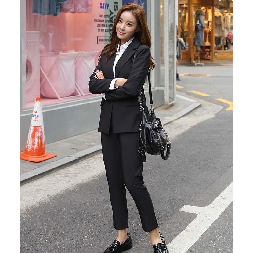 パンツスーツ 通勤 大きいサイズ おしゃれスーツ リクルートスーツ レディース Ol女性 卒業式 洗える 入学式 オフィス ビジネス カジュアルセットアップ Yy Leadlife 通販 Yahoo ショッピング