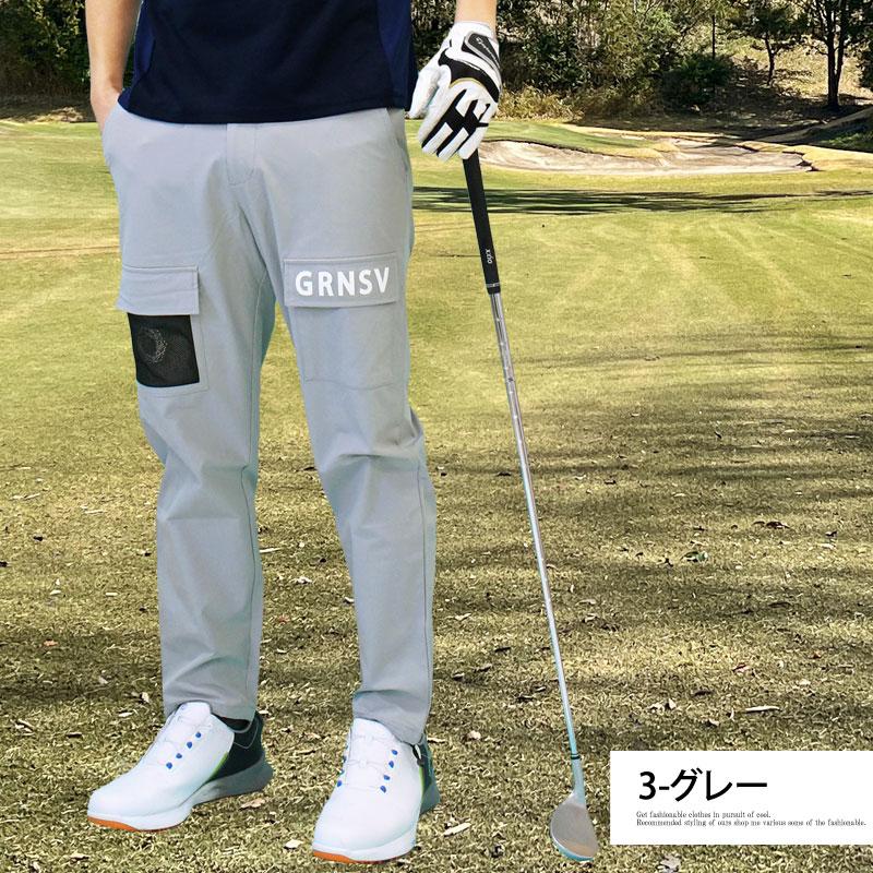 MARK&LONA｜グレー イエローアクセント スポーツ パンツ ゴルフウェア ゴルフパンツ メンズ ゴルフウェア GIORNO SEVEN ジョルノセブン 多
