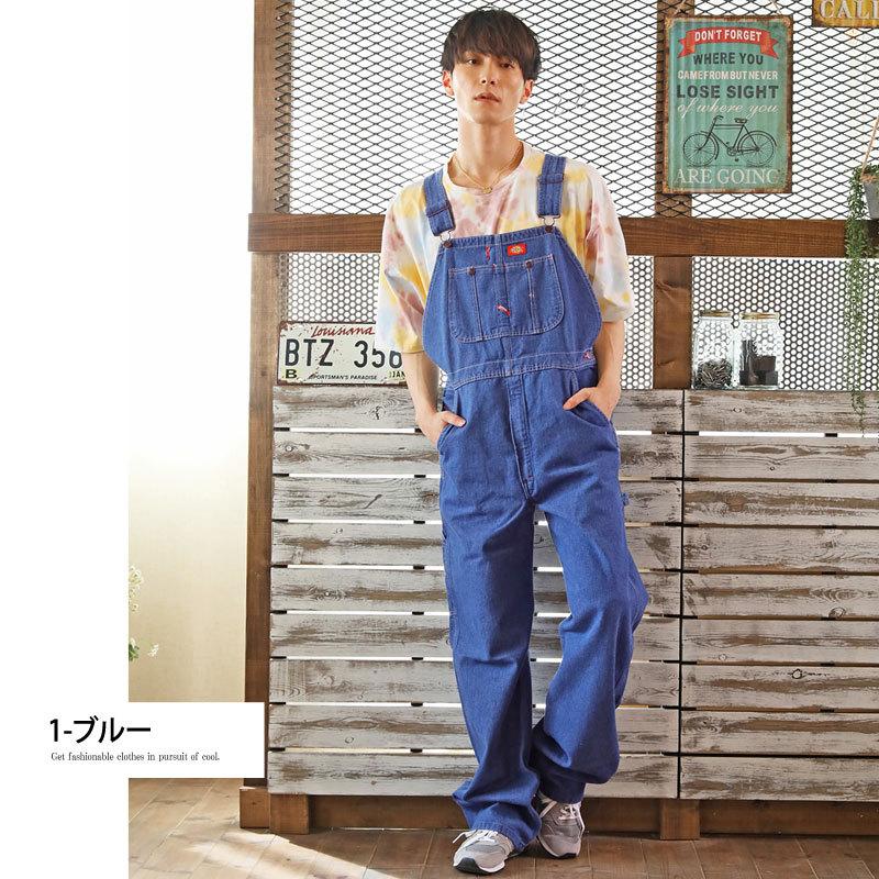 Dickies ディッキーズ デニムオーバーオール メンズ サロペット Dickies ディッキーズ デニムオーバーオール メンズ サロペット
