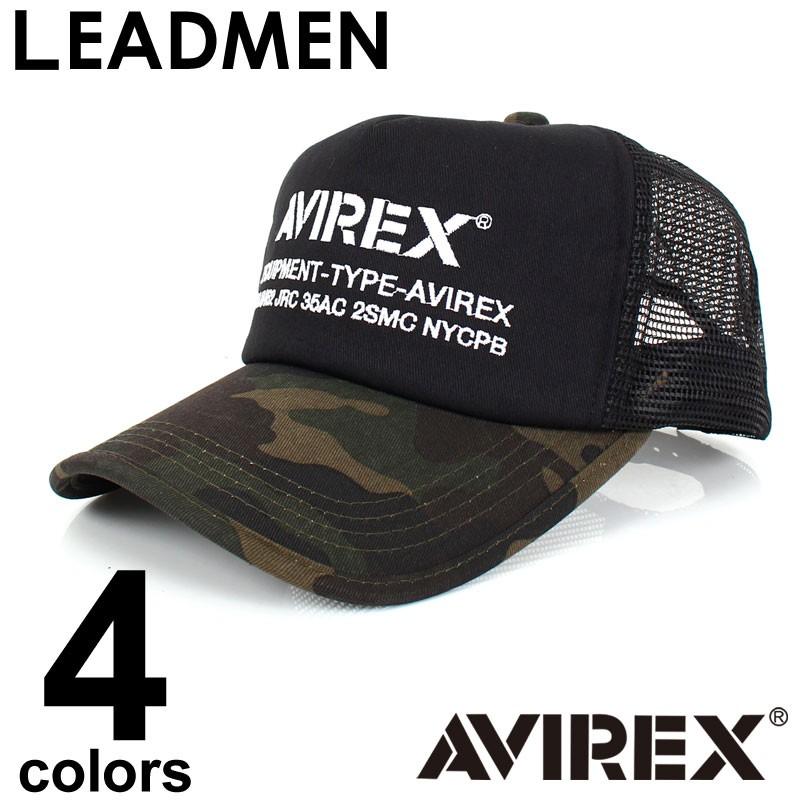 メンズメッシュキャップ AVIREX アビレックス ナンバリング 刺繍 ユニセックス 男女兼用 野球帽 帽子 綿100％｜leadmen