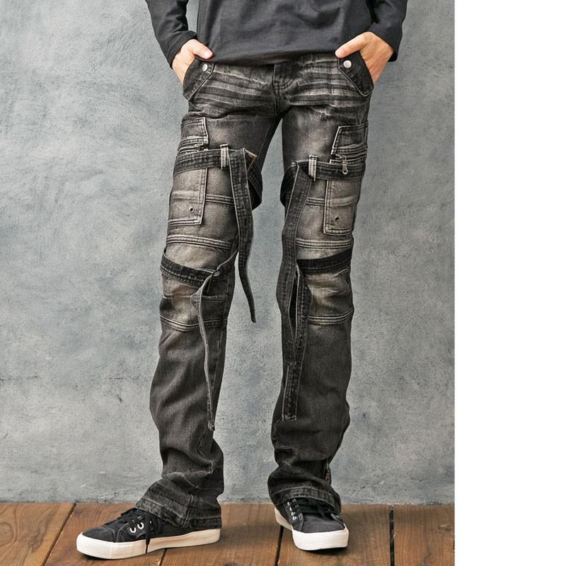 デニムパンツ メンズ デニム ブーツカット ジーンズ メンズ ボトムス ダメージデニム ジーパン ヴィンテージ メンズベルト 裾ジップ Denim 26 Lead メンズファッション通販 Leadmen 通販 Yahoo ショッピング