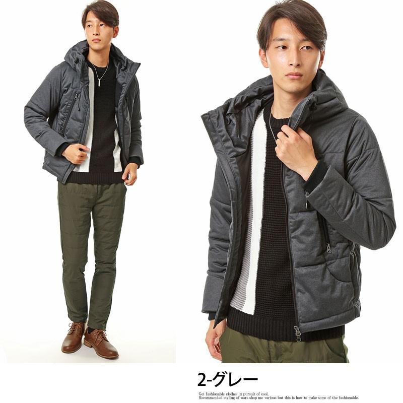 ダウンジャケット メンズ アウター 中綿ジャケット ブルゾン 2WAY