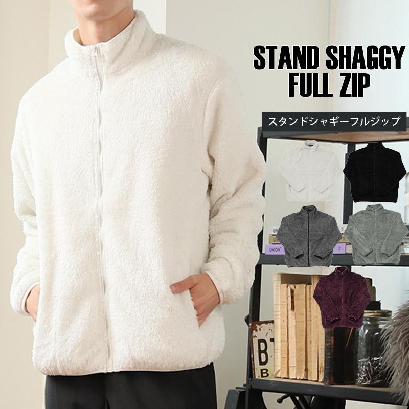 フリースジャケット メンズ ファー シャギーボア ブルゾン アウター 無地 チェック柄 スタンドネック フルジップアップ 秋冬 アウトドア Jkt 127 Lead メンズファッション通販 Leadmen 通販 Yahoo ショッピング