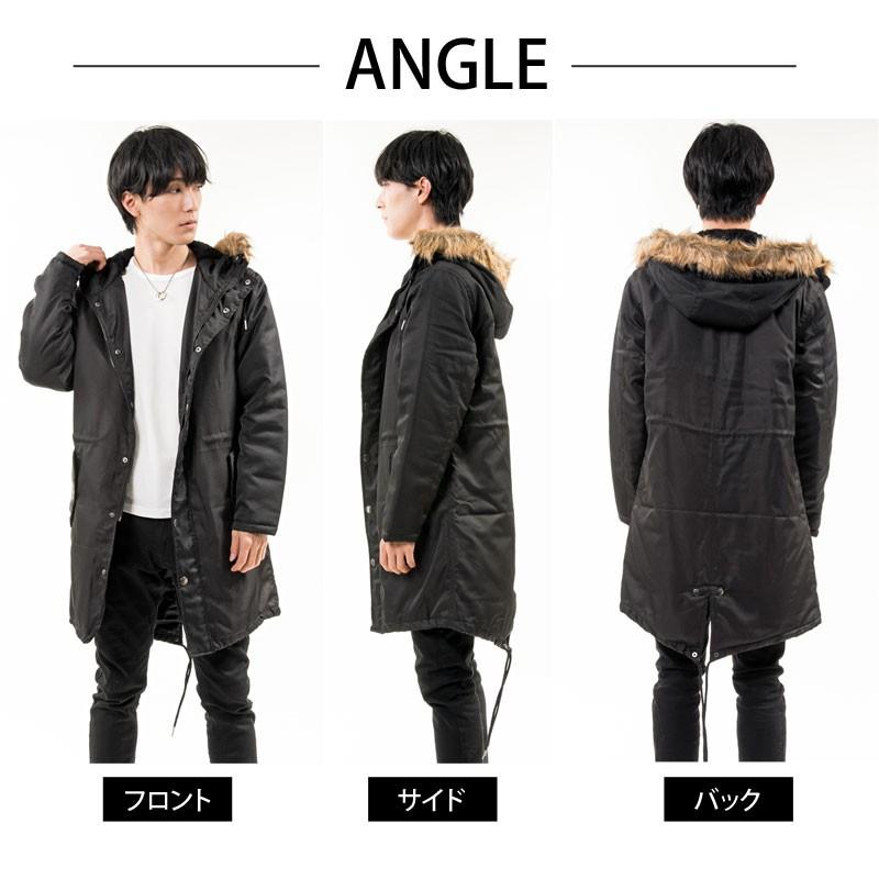 モッズコート メンズ 中綿ジャケット アウター ミリタリージャケット 2way ファー脱着式 フード裏ボア ロングコート ブルゾン 秋冬 Jkt 13 Lead メンズファッション通販 Leadmen 通販 Yahoo ショッピング
