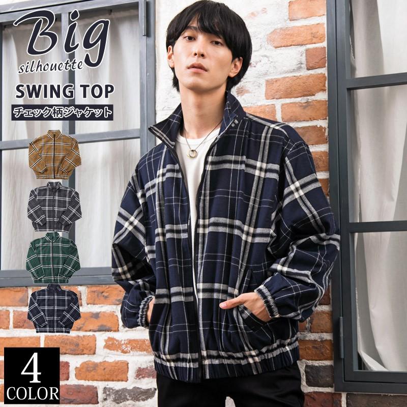 スウィングトップ メンズ オーバーサイズ ワイドシルエット ビッグ タータンチェック柄 ジャンバー ブルゾン コーチジャケット スタジャン Jkt 131 Lead メンズファッション通販 Leadmen 通販 Yahoo ショッピング