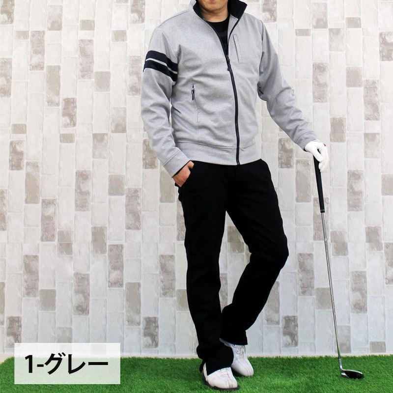 ゴルフジャケット メンズ ゴルフウェア ジャージ ブルゾン フルジップ  
