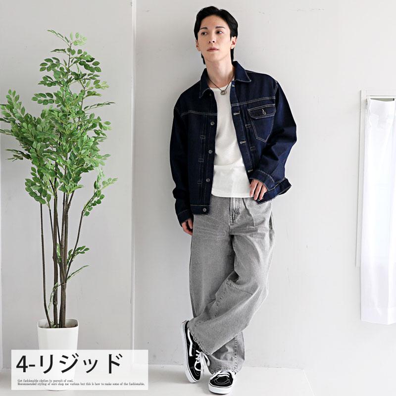 デニムジャケット メンズ Gジャン ジージャン オーバーサイズUSED加工